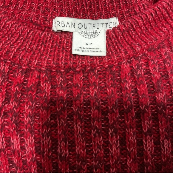 UO Red Knit Crop Sweater Size S - Picture 6 of 7
